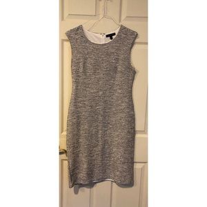 Banana Republic Black and White Fitted Dress